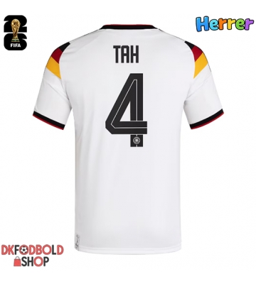 Tyskland Jonathan Tah #4 Hjemmebanetrøje VM 2026 Kort ærmer